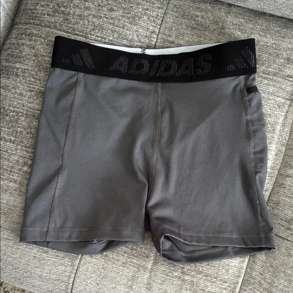 Adidas Techfit Charcoal Performance Shorts—-Size: Medium